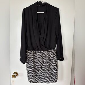 🎉4/30$🎉 My Collection Black Drape Dress - Size M